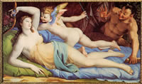 Venere, Cupido e Satiro